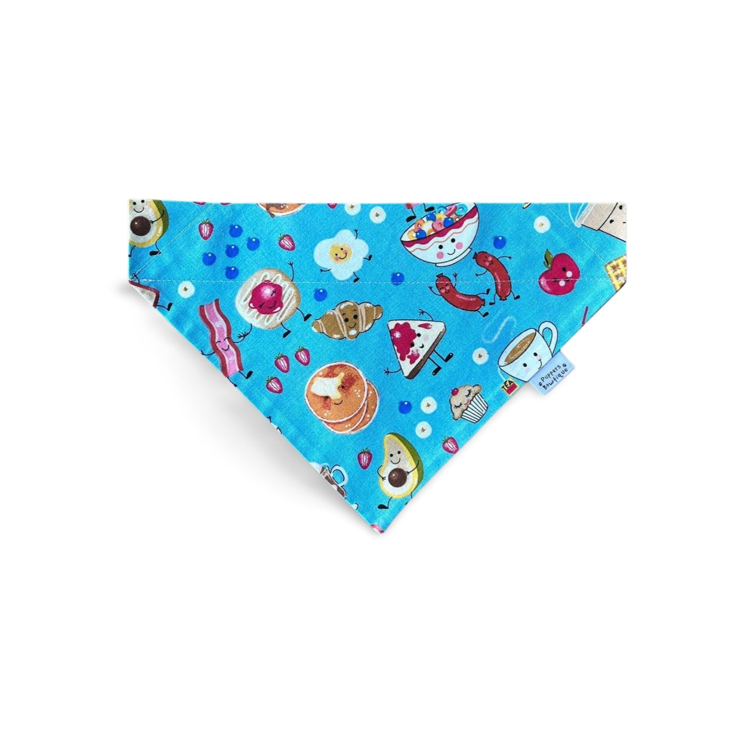 Over the Collar Funny Breakfast Foods Dog Bandana - Puppers Bowtique