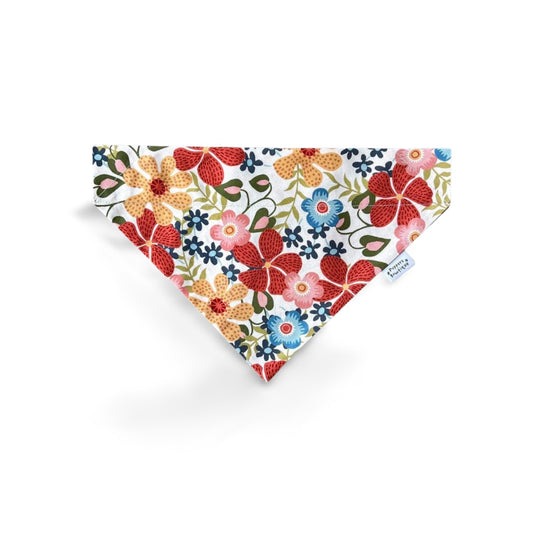 Over the Collar Retro Wildflowers Dog Bandana - Puppers Bowtique