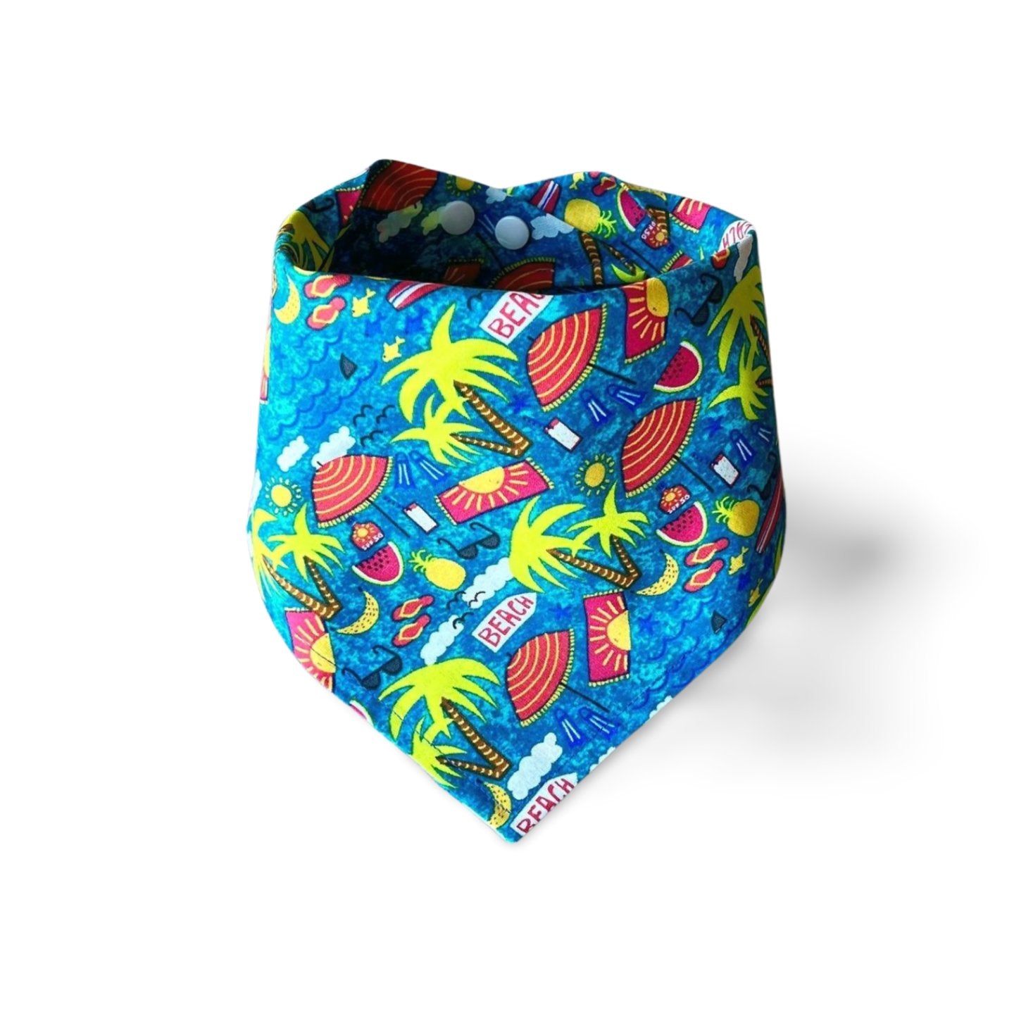 Snap On Beach Party Bingo Dog Bandana - Puppers Bowtique